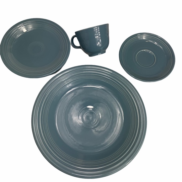 FIESTAWARE Retired Perwinkle 4 Piece set. - Picture 3 of 7